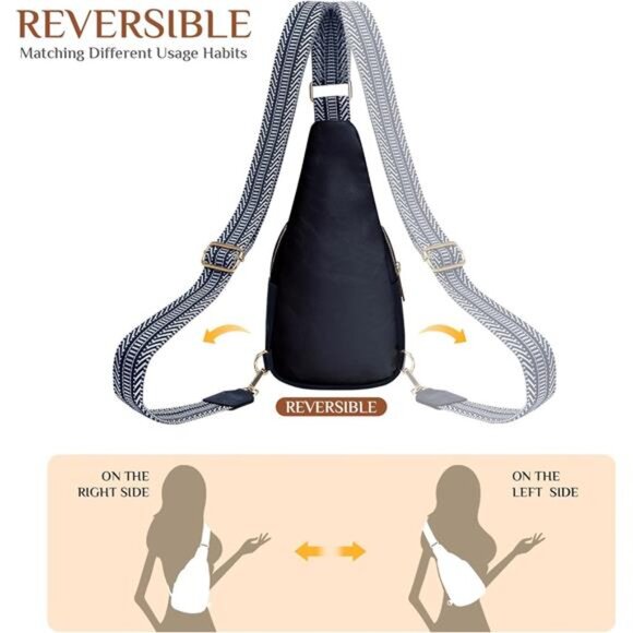 Sling Bags, Small Crossbody Bags Navy Blue - Picture 7 of 7